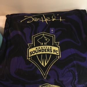 New Seattle Sounders FC fleece blanket